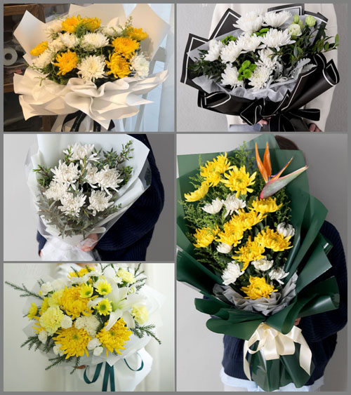 贵州铜仁市松桃县盘信镇茶山村白事花束代送